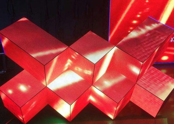 KTV Irregular LED display shocking effect indoor led screen W-shaped