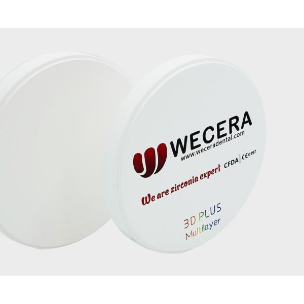 Pre Shaded 3D Multilayer Zirconia Block High Translucent A1 A2 A3 98mm 95mm Dia