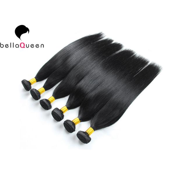 Natural Virgin Brazilian Hair Extensions 1 B Color unprocessed human hair bundles