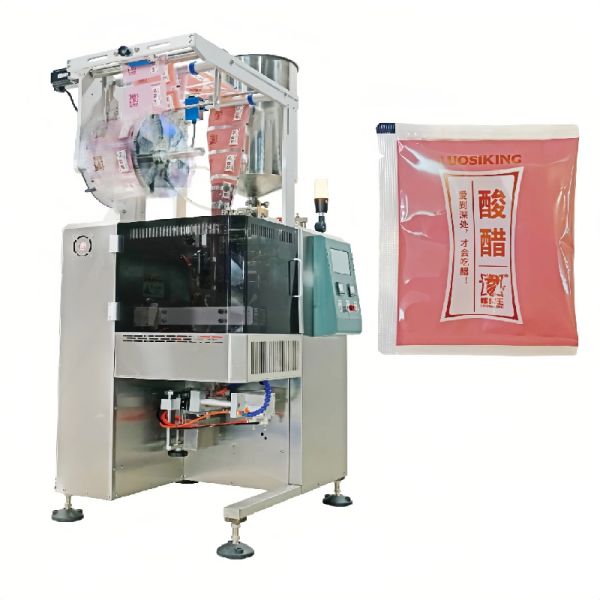 Customizable Automatic Liquid Packing Machine Round Corner Liquid Sauce Packaging Machine 1.5kw