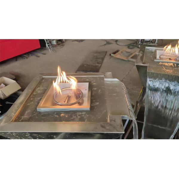 Декоративный фонтан шара огня газа нержавеющей стали для бассейна