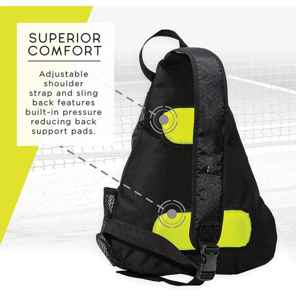 Waterproof Pickleball Sling Bag Custom For Sports / Tennis Racquet