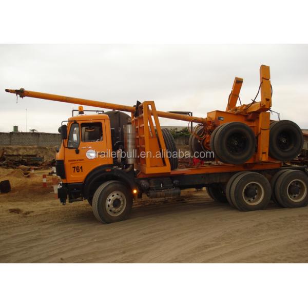 Автомобильный трактор с двумя крючками переоборудованный прицеп для транспортировки древесины в Африке и России