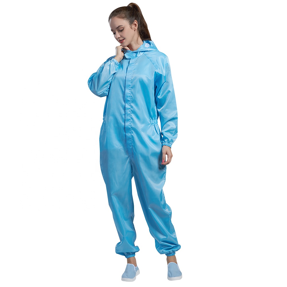 Комбинезон ESD Breathable анти- статических одежд пылезащитный Unisex с молнией