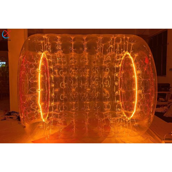 Factory LED Light PVC Roller Tube Roller Ball Game Inflatable Body Zorb Ball