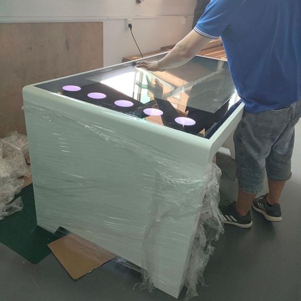 Free Standing 55 Inch Indoor Lcd Interactive Android Or Windows System Coffee Game Smart Touch Screen Table