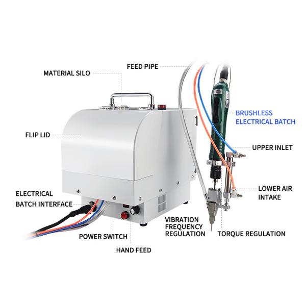 Adjustable Speed Manual Screw Machine With Screw Arrange Feeder