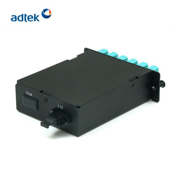 MPO To LC Cassette , HD 12 Ports 24 Fiber Cassette Module