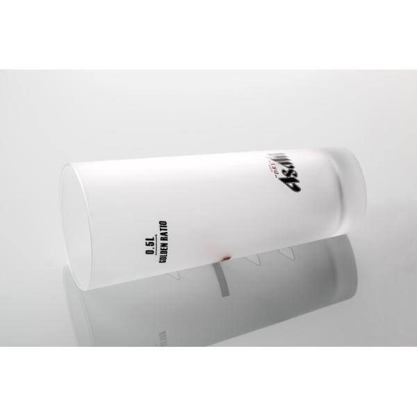 500ml Frosted Glass Drinking Cups 17.6 Ounce Hand Blown Glass Etching Beer Mugs