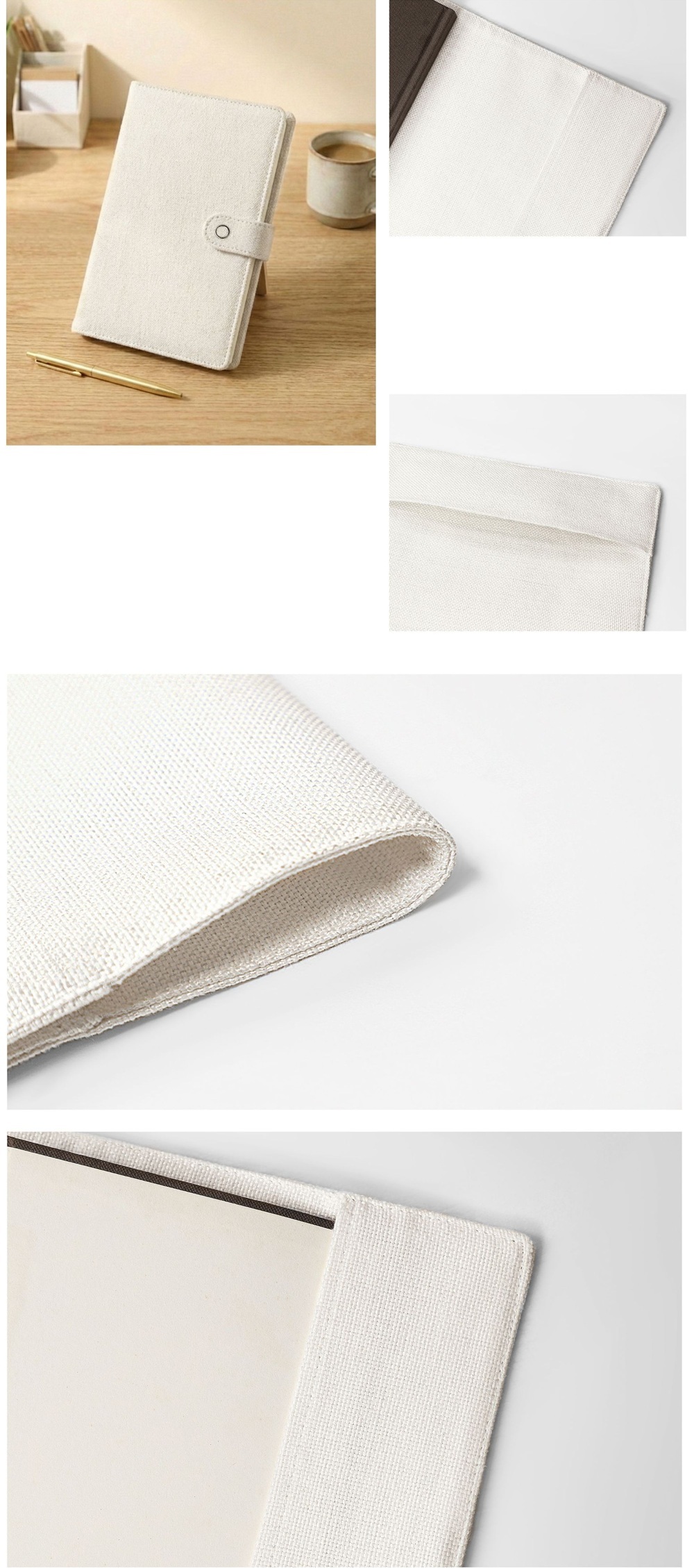 Custom Book Protective Cover A5 Linen Sublimation Notebook Book Cover Blank
