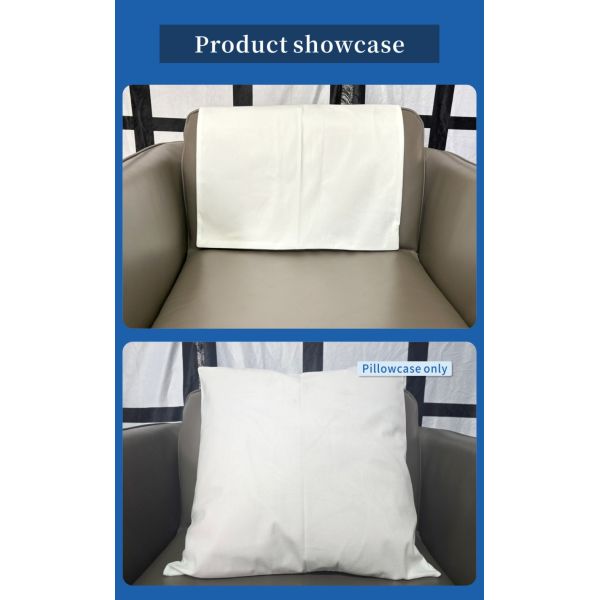 USA Warehouse Shipping 100% Polyester Short Plush Printed Pure White Pillow Case Custom Sublimation Printable Blank Pillow Case