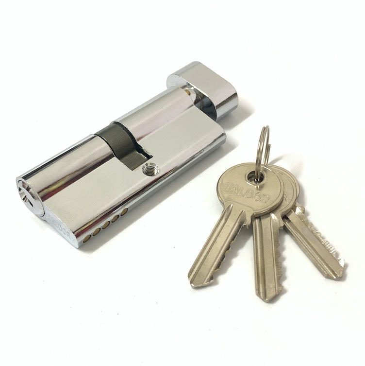 Single Open Aluminum Brass Cylinder Custom Size Door Lock Barrel 70mm