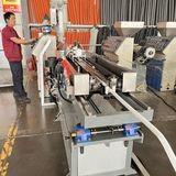 Controlled By PLC Flexible Single Wall Corrugated Pipe Machine ABB Frequency Inverter And 5 Heating Zones