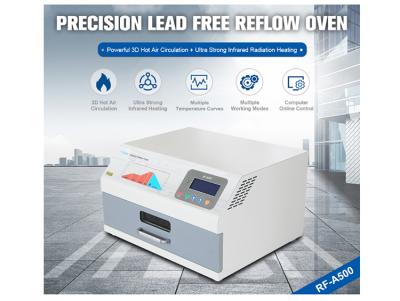 Lead Free Mini Desktop Reflow Oven with Dual Heating System for SMT Soldering and PCB Assembly