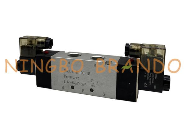 válvula de solenoide pneumática do controle direcional de 4V420-15 1/2”