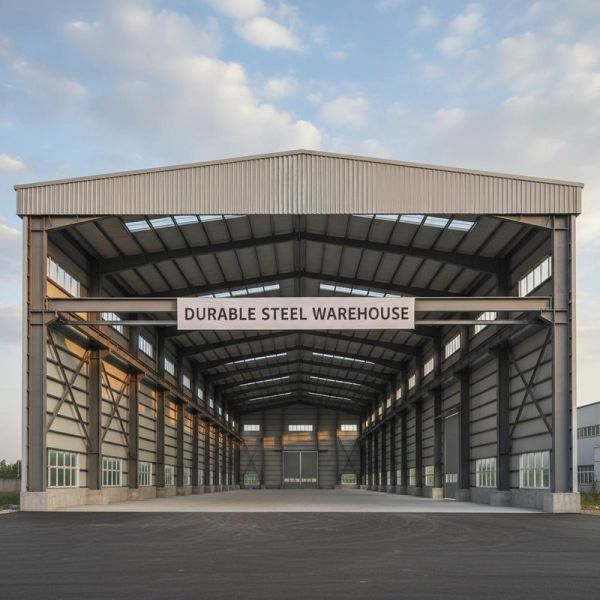 Durable Steel Structure Warehouse with Large Span Clear Height, Excellent Load Bearing Capacity, and Flexible Layouts