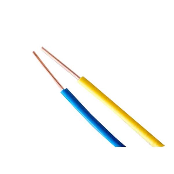 Твердый провод электрического кабеля проводника для внутреннего связывая проволокой 300/500в, желтого цвета голубого красного цвета
