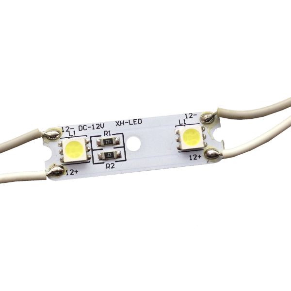 12v 2Led Modules 1.2w White Smd 2835 Light Advertising and Backlighting Signs Injection Module Led