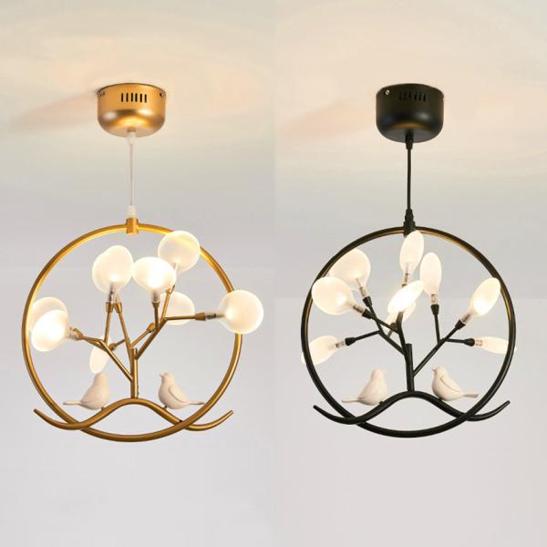 Bird cage ring chandelier Lamp Nordic Design Tree Branch Chandelier(WH-MI-249)