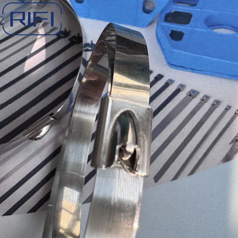 En acier inoxydable 304,316 type boucle de verrouillage de câble, chaque sac 100 PCS