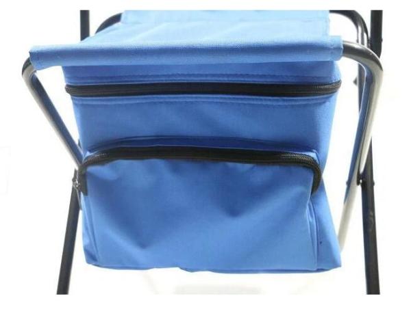 Folding Stool Backpack Insulated Cooler Bag, Collapsible Camping Hunting Fishing Multifunction Chair Front Pocket