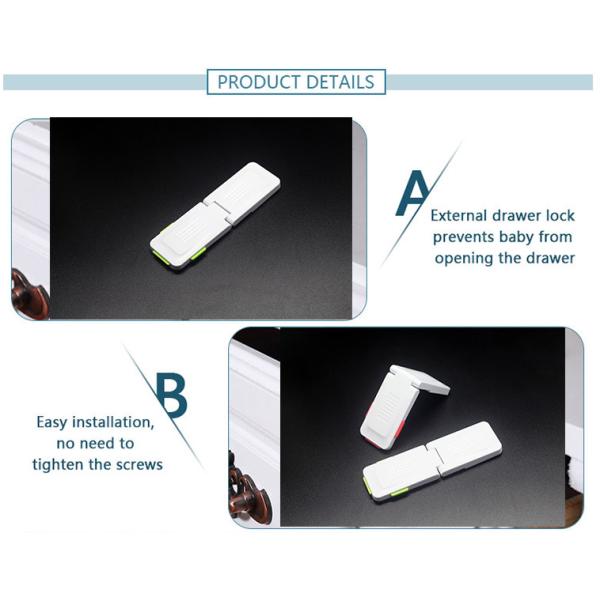 ABS Material Child Safety Cabinet Locks Ebei Eya Diamond Right Angel