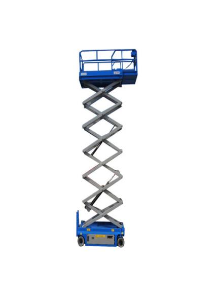 Power Pneumatic Upright Scissor Lift , Portable Scissor Lift Trojan Battery Incomparable Reliability
