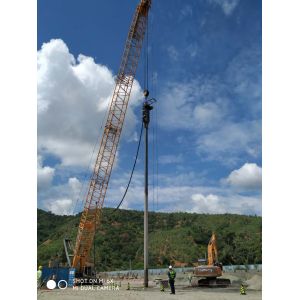 Electrical Vibroflot External Diameter 426 Mm Diameter Of The Length Work Pile 1000 To 1200 mm For Soil Compaction