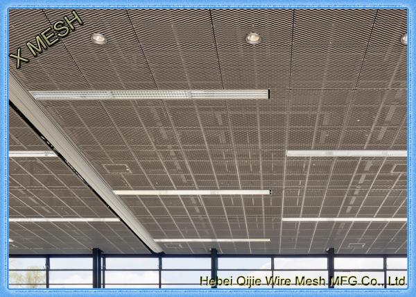 Silver Expanded Metal Mesh, aço galvanizado a quente soldado de arame para azulejos de teto