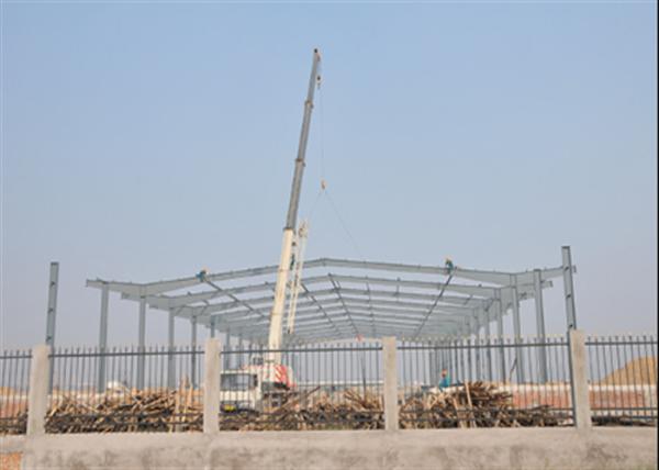O mergulho quente pré-fabricado do armazém da construção da construção de aço galvanizou