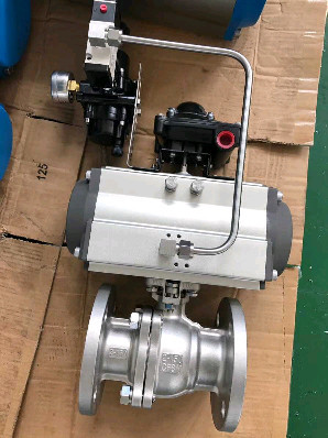 Double Acting Stainless Steel Ball Valves Spring Return Pneumatic Control Ball Valve