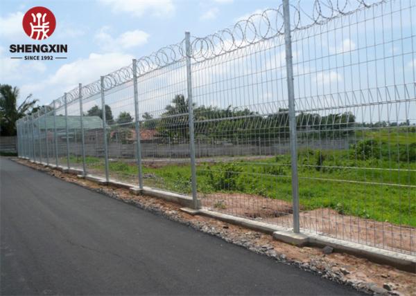2.4M Height BRC Mesh Fence Easily Assembled Metal Welded