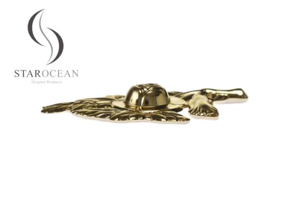 Longévité élevée F01 de cercueil de décoration en plastique d'accessoires dans la couleur d'or