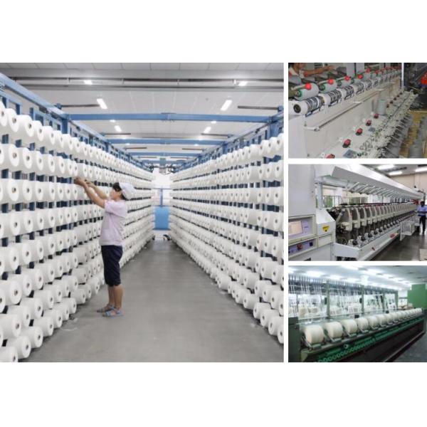 Eco Friendly White Polyester FDY Yarn 75D/36F Durable For Weaving / Kintting