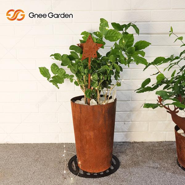 CE Large Art Craft Corten Steel metal Rusty Garden Ornaments Customizable Size