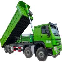 Usado Sinotruk Howo Dump Truck 12 Wheeler RHD 40tons de segunda mão 6X4 8X4 Cabina direita