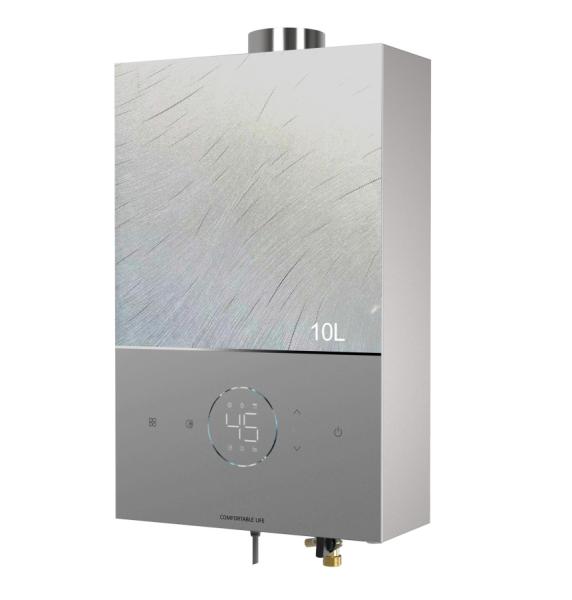 10L Natural Gas Instant Water Heater Stainless Steel Heat Exchanger Wall-Mounted Forced Exhaust Portable