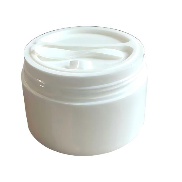 Wholesale 50+50g Double Grid Plastic PP Cream Jar with Dual-Grid Separate