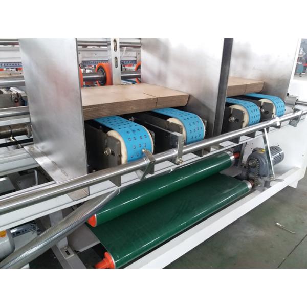 Double Pieces Die Cutting Corrugated Carton Folding And Gluing Machine