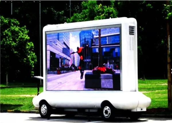 Pitch 6mm Mobile LED Screen Rental , Truck LED Screen 27777 Dots / Sqm