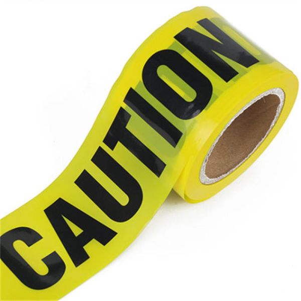 Caution Barricade Tape PE Waterproof Single Side Printed Non-adhesive Roll Warning Tape