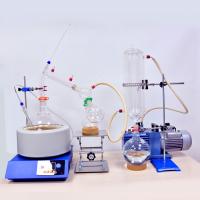 Equipamento da destilação do trajeto curto do vidro de G3.3 2L