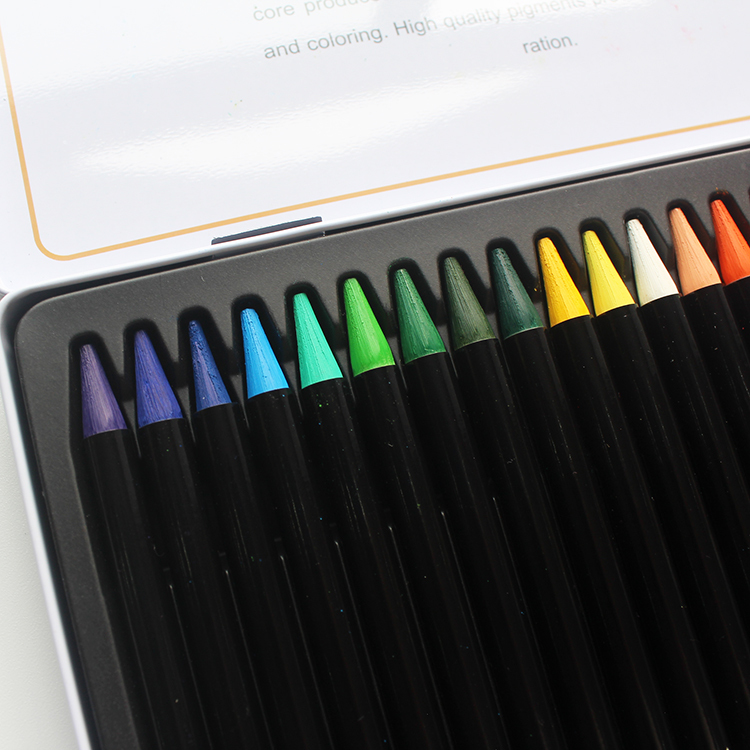 Professional Water-Soluble Art Woodless Colored Colouring Pencils Set For Children