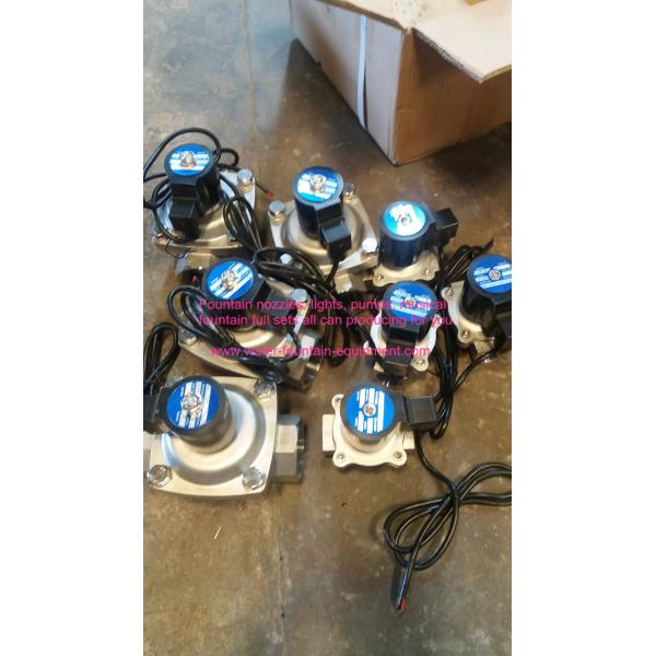SS304 IP68 Two Ways Solenoid Valve Water Fountain Accessories DC24V