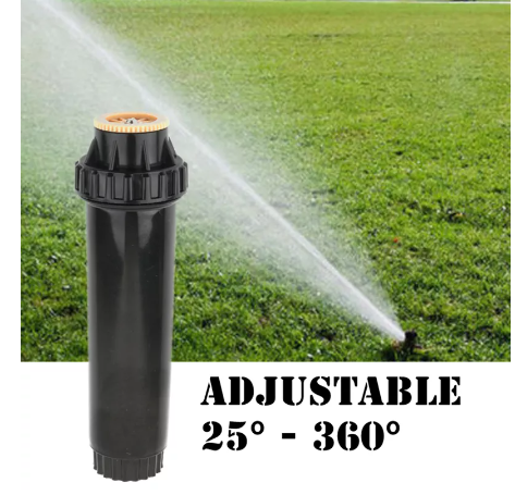 Adjustable Pop Up Sprinklers Lawn Irrigation Watering Sprinkler Nozzle 1 / 2 Inch