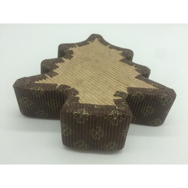 Christmas Tree Cardboard Loaf Pans , Disposable Bread Loaf Pans Parchment Paper