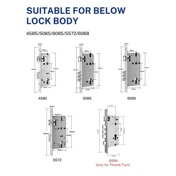 Liliwise New Design Fully-Automatic Lock Digital Electronic Fingerprint Lock Tuya APP TTlock Smart Door Lock