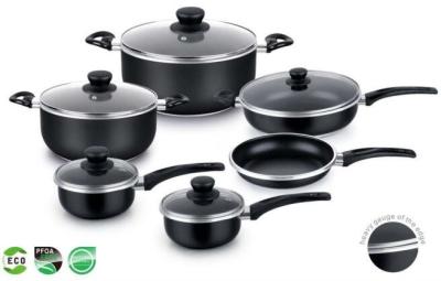 Kitchen Aluminum Cookware Set Non Stick PTFE and PFOA Free Oven Safe powder coating