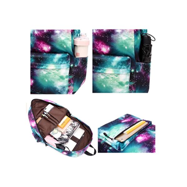 Unisex 2 Side Pockets Children School Bag