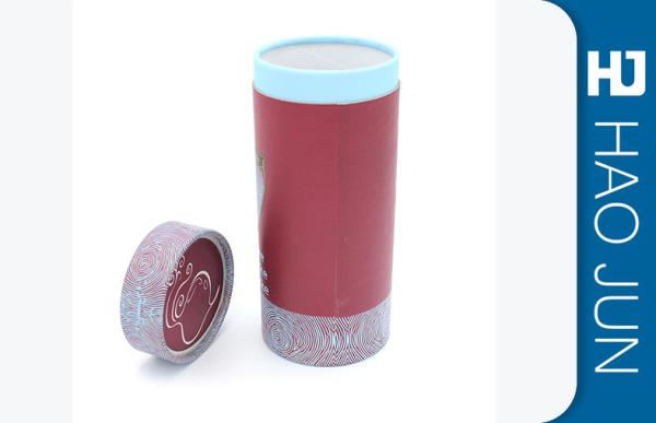 Custom Printing Cardboard Cylinder Tubes For Gift Promotion , Free Sample